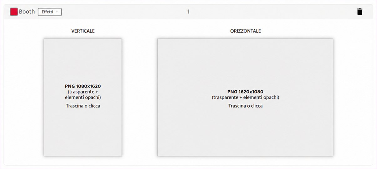 Zone di trascinamento PNG verticale 1080x1620 e orizzontale 1620x1080