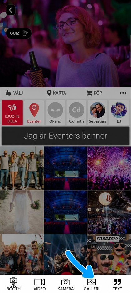 galleriikonen i fältet för att lägga till
