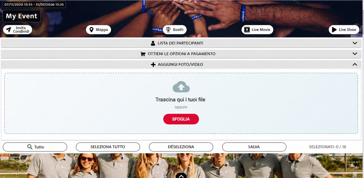 zona per trascinare i file