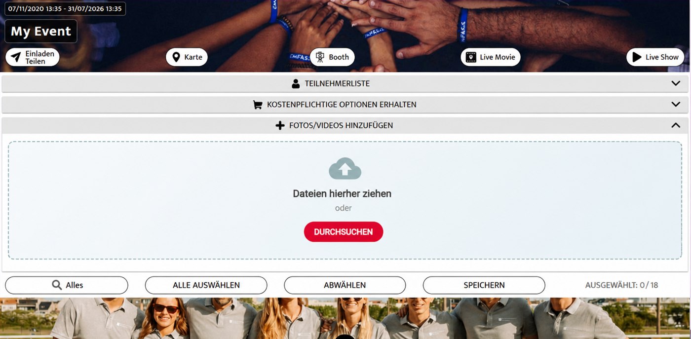 Ablagebereich für Dateien