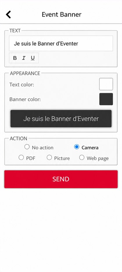 eventer banner settings