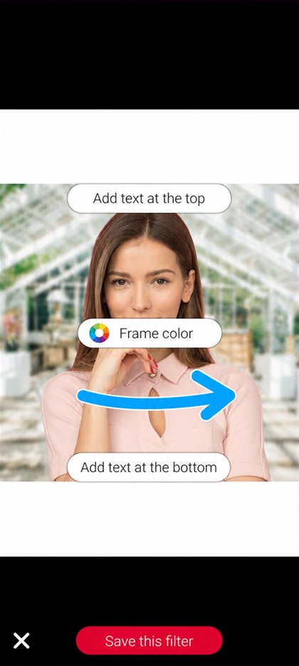 choosing the filter frame