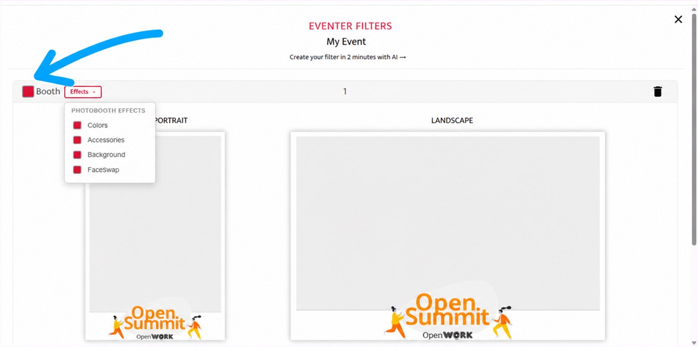 checkbox and photobooth effects