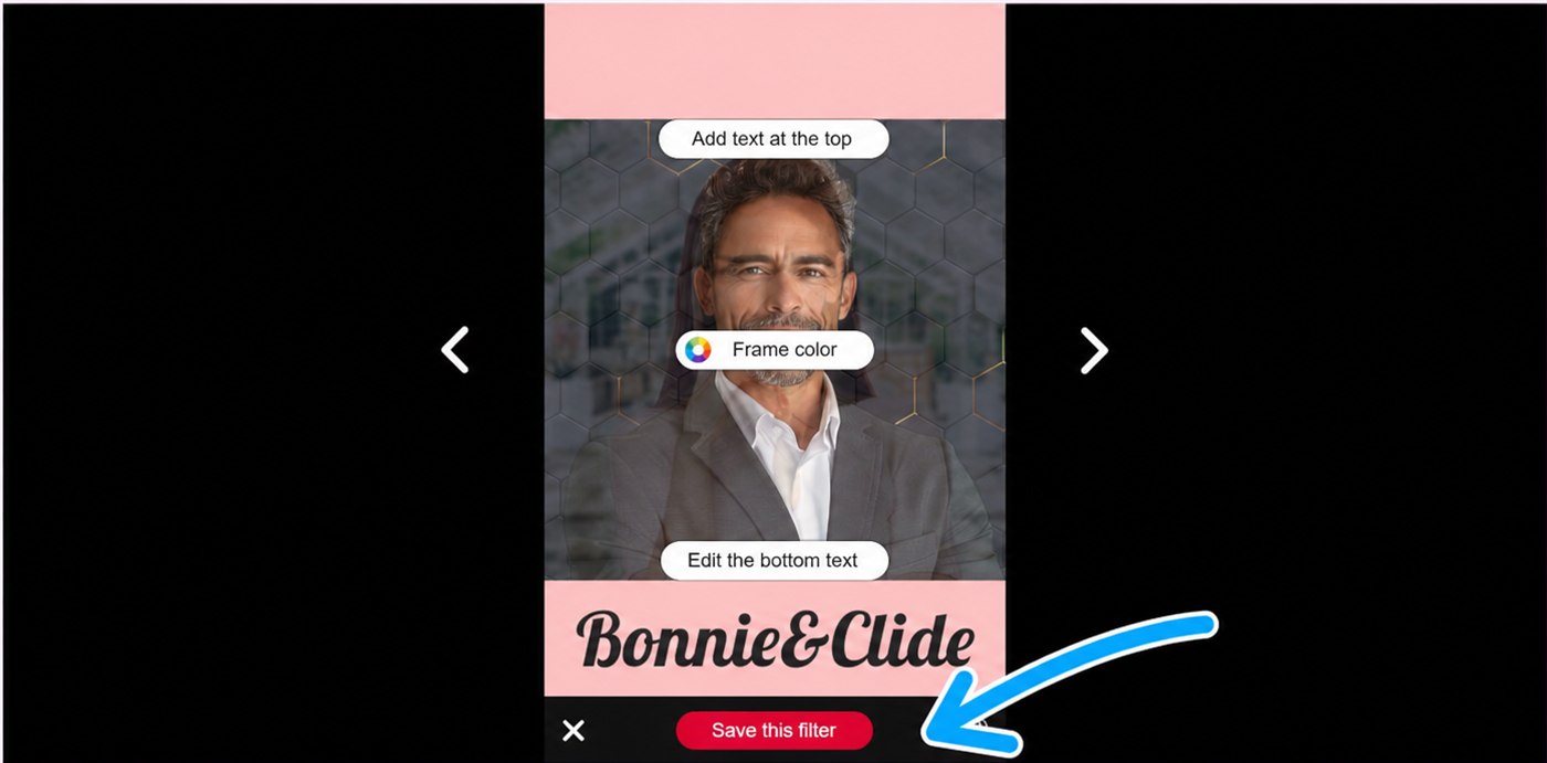 save this filter button on eventer web
