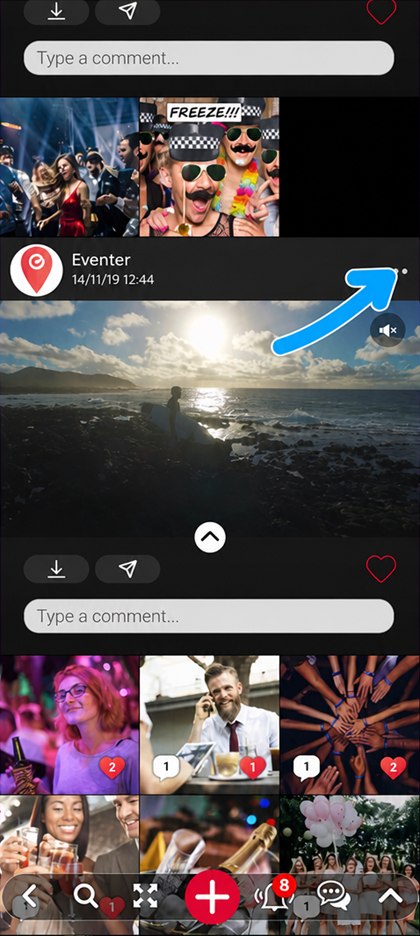 menu of an album video
