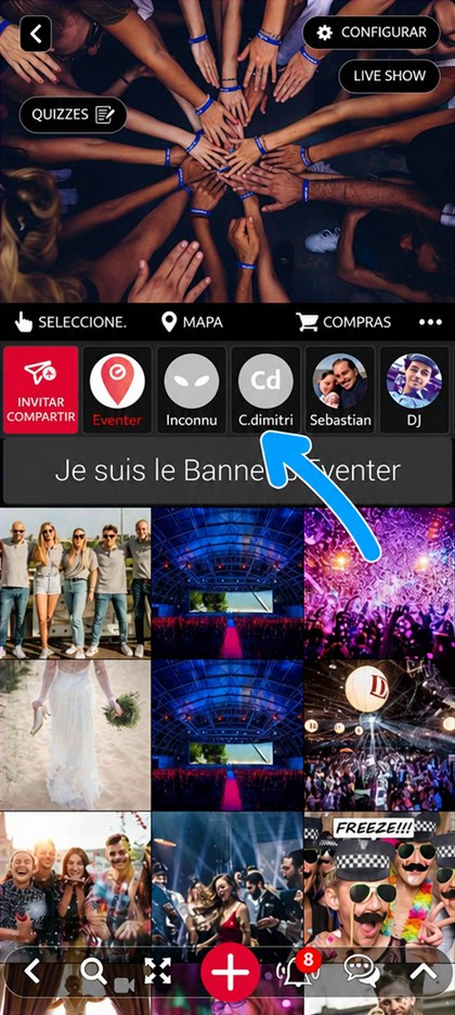 ficha de un participante en la lista de invitados