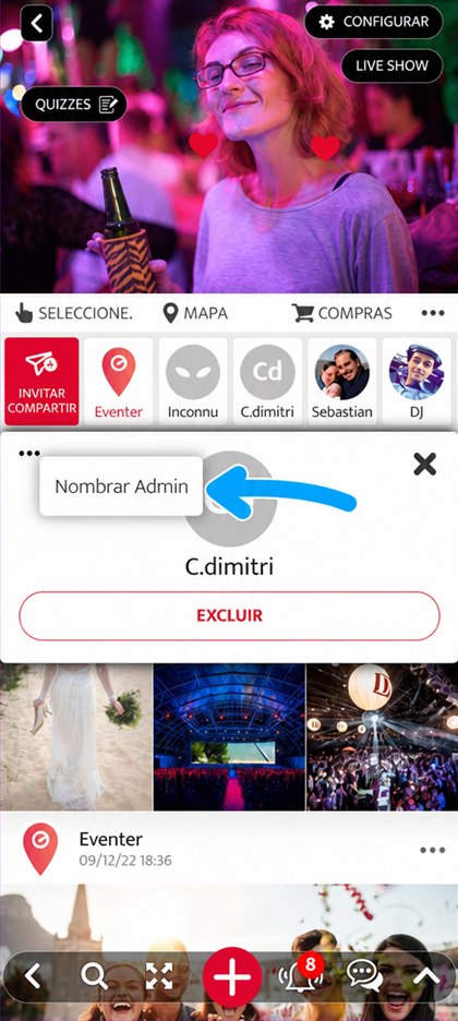 entrada nombrar admin