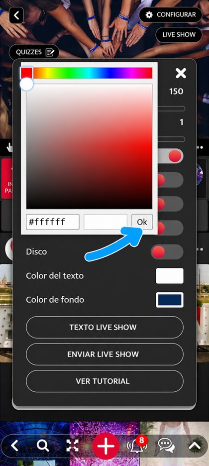 selector de color