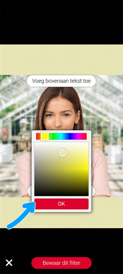 kleurkiezer van het kader