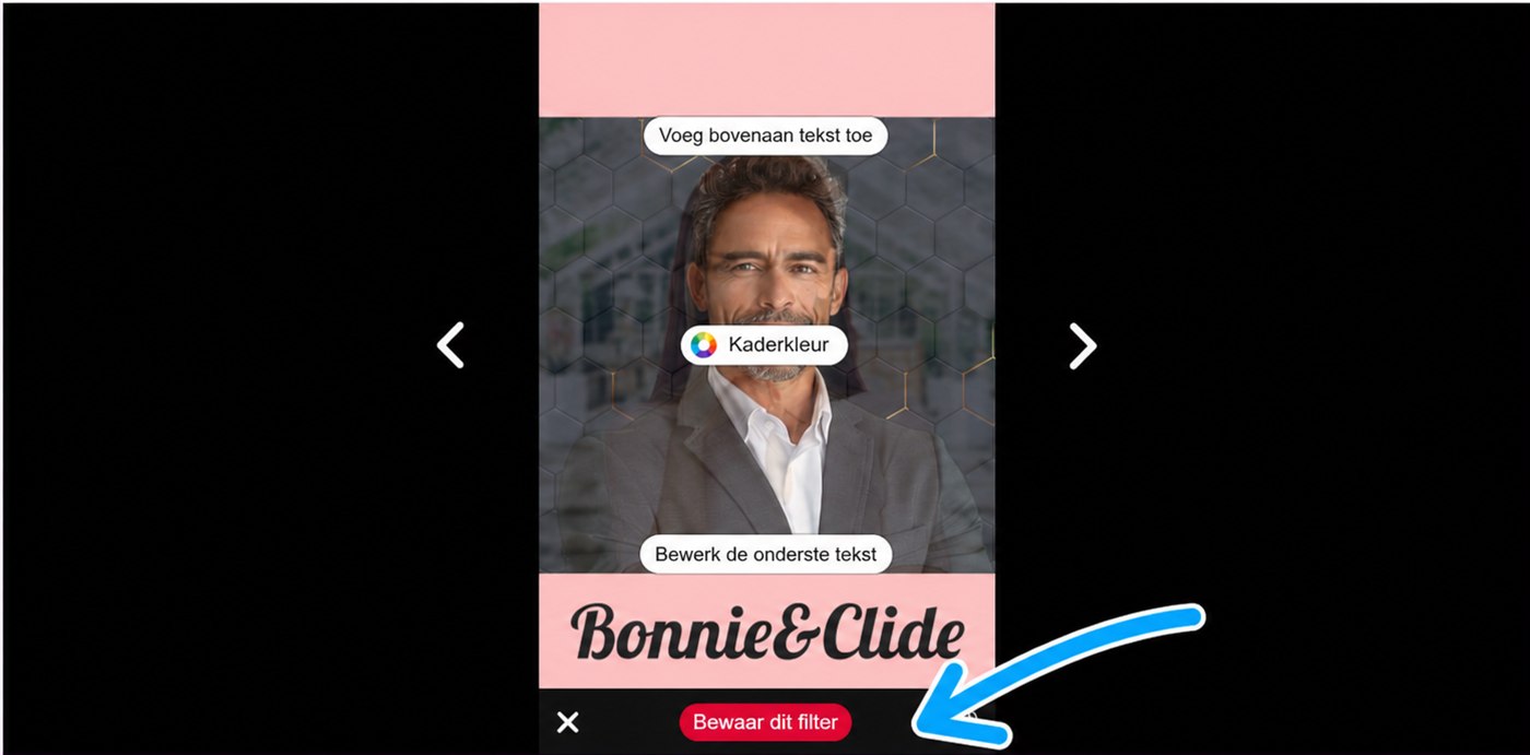 knop bewaar dit filter op eventer web