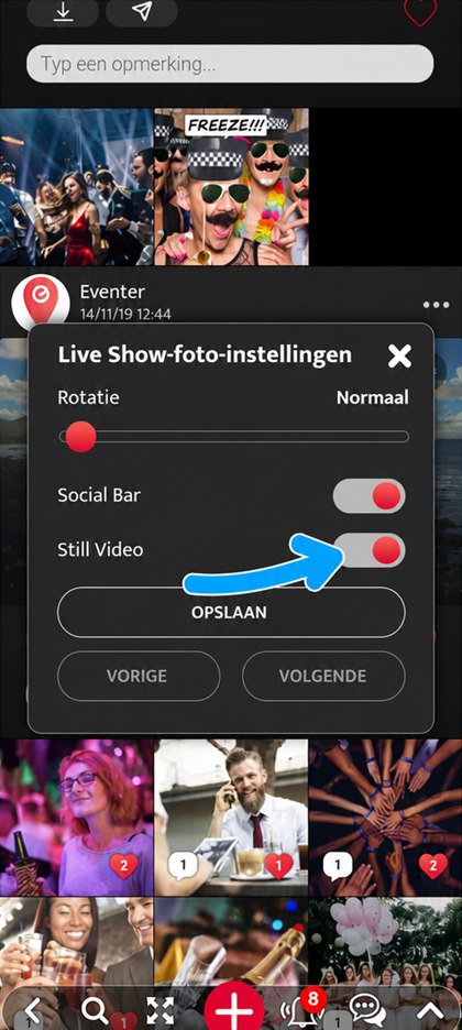 schakelaar still video