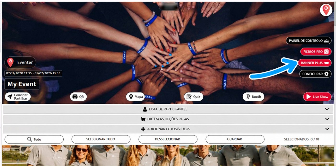 botão banner plus no eventer web