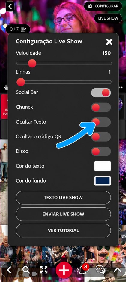 interruptor ocultar texto