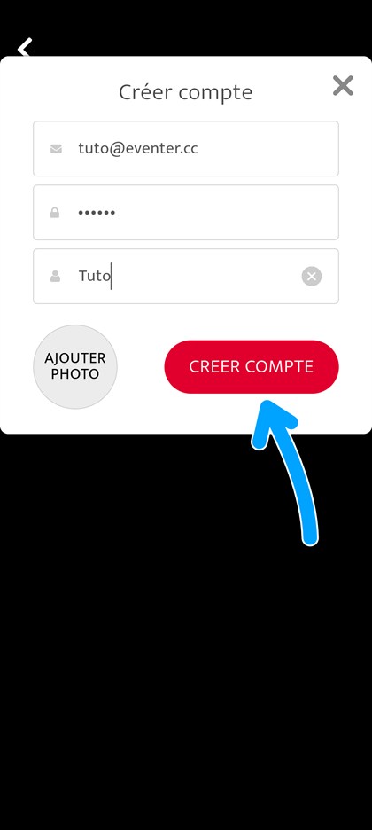 bouton creer compte