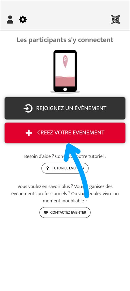bouton creez votre evenement