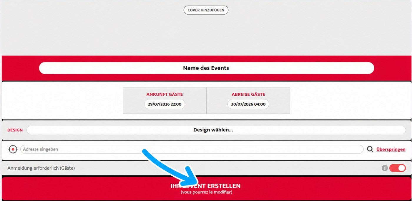 Erstellungsformular am Computer