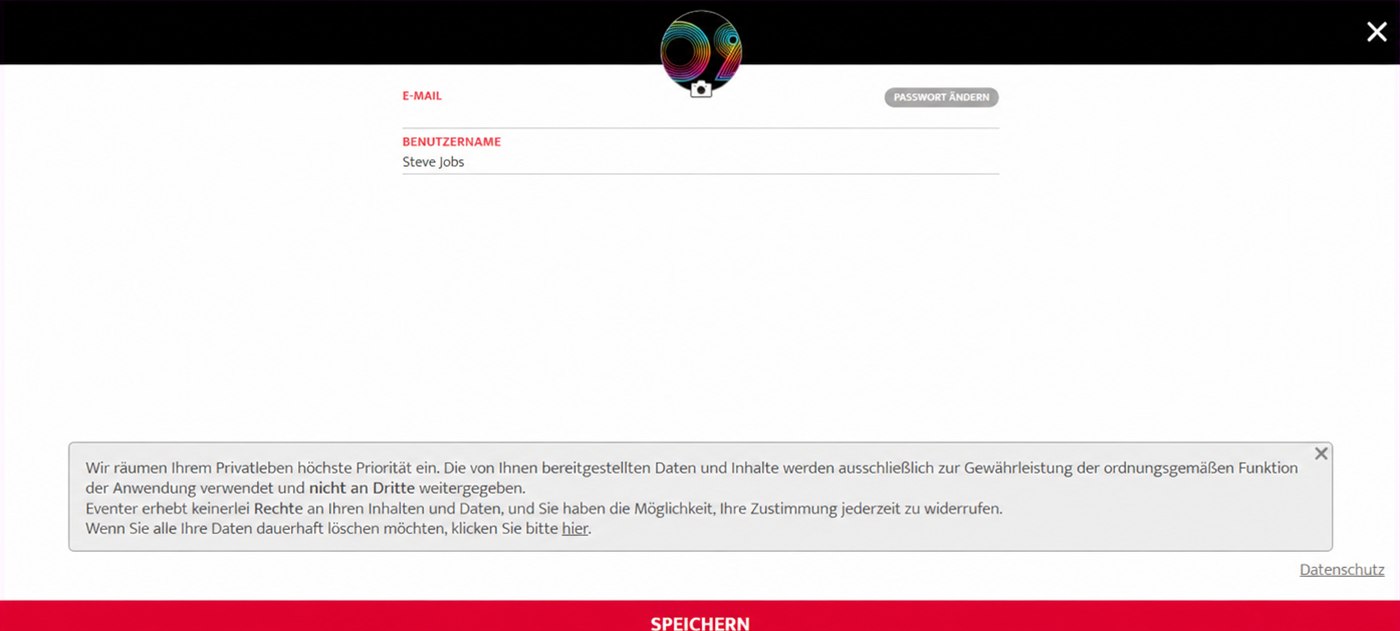 Link zum Löschen der Daten