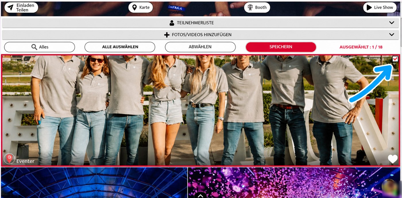 Auswahl der Medien