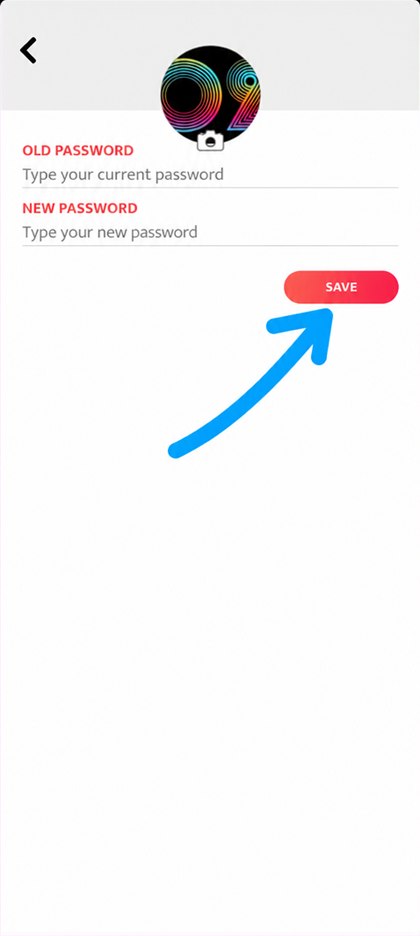 change password form