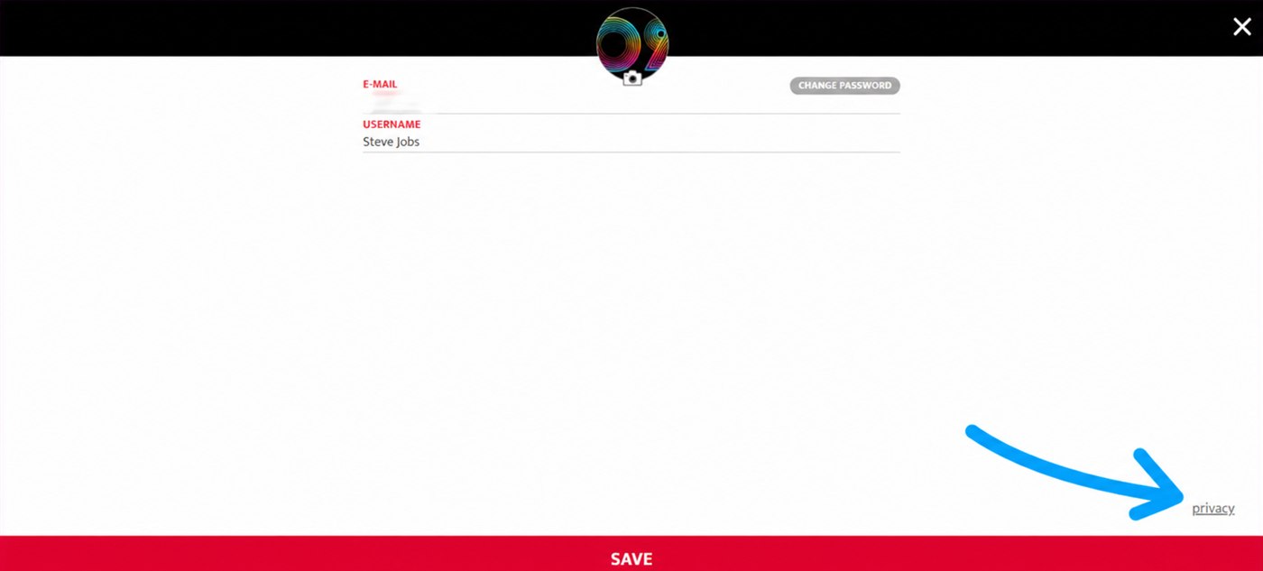 privacy link