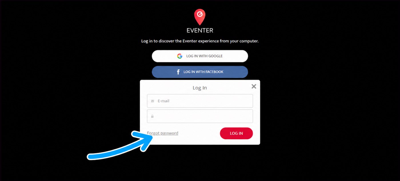 forgot password link