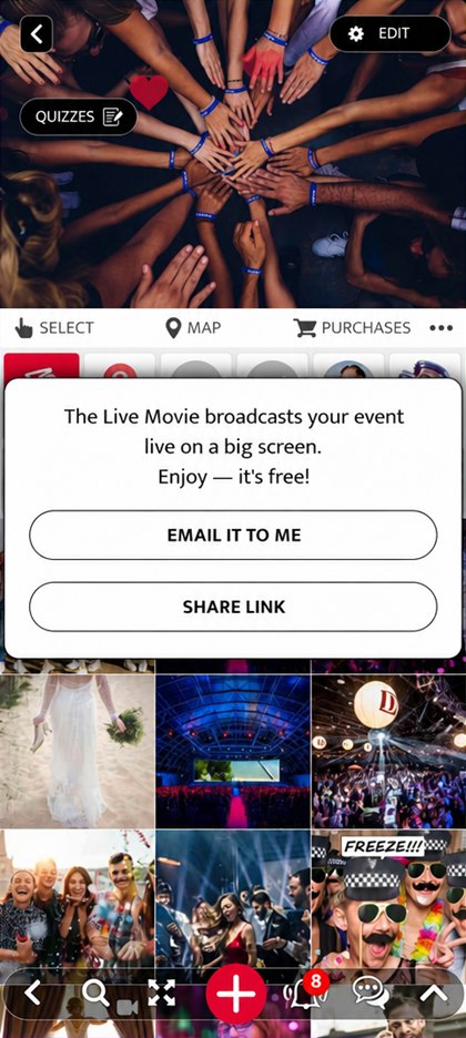 getting the live movie link