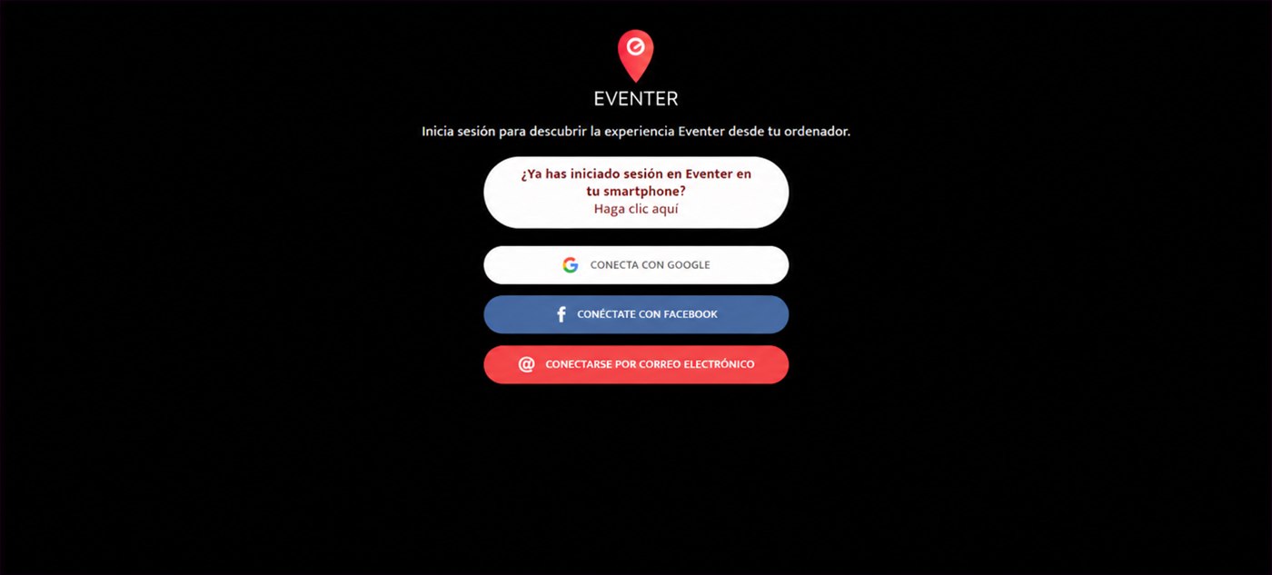 conexión a eventer web