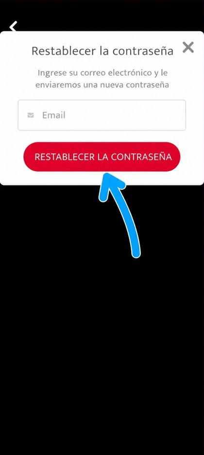 restablecer la contraseña