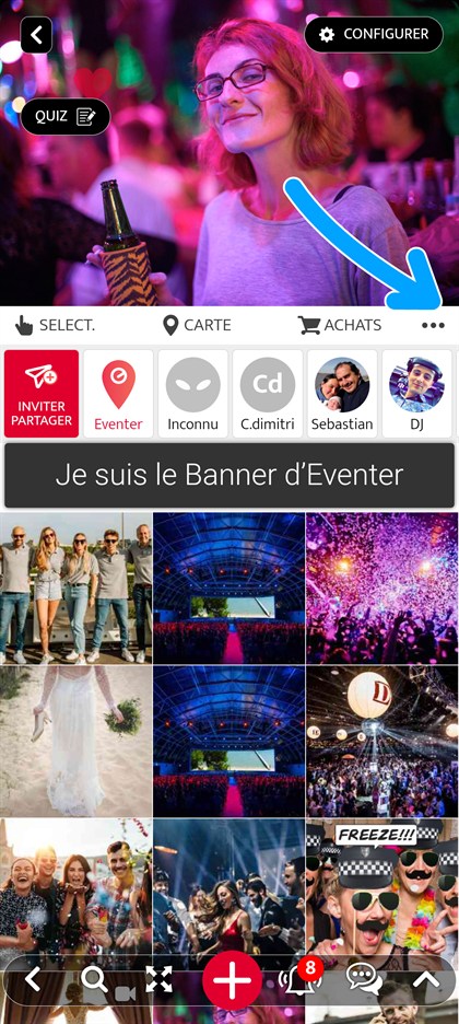 menu de l evenement