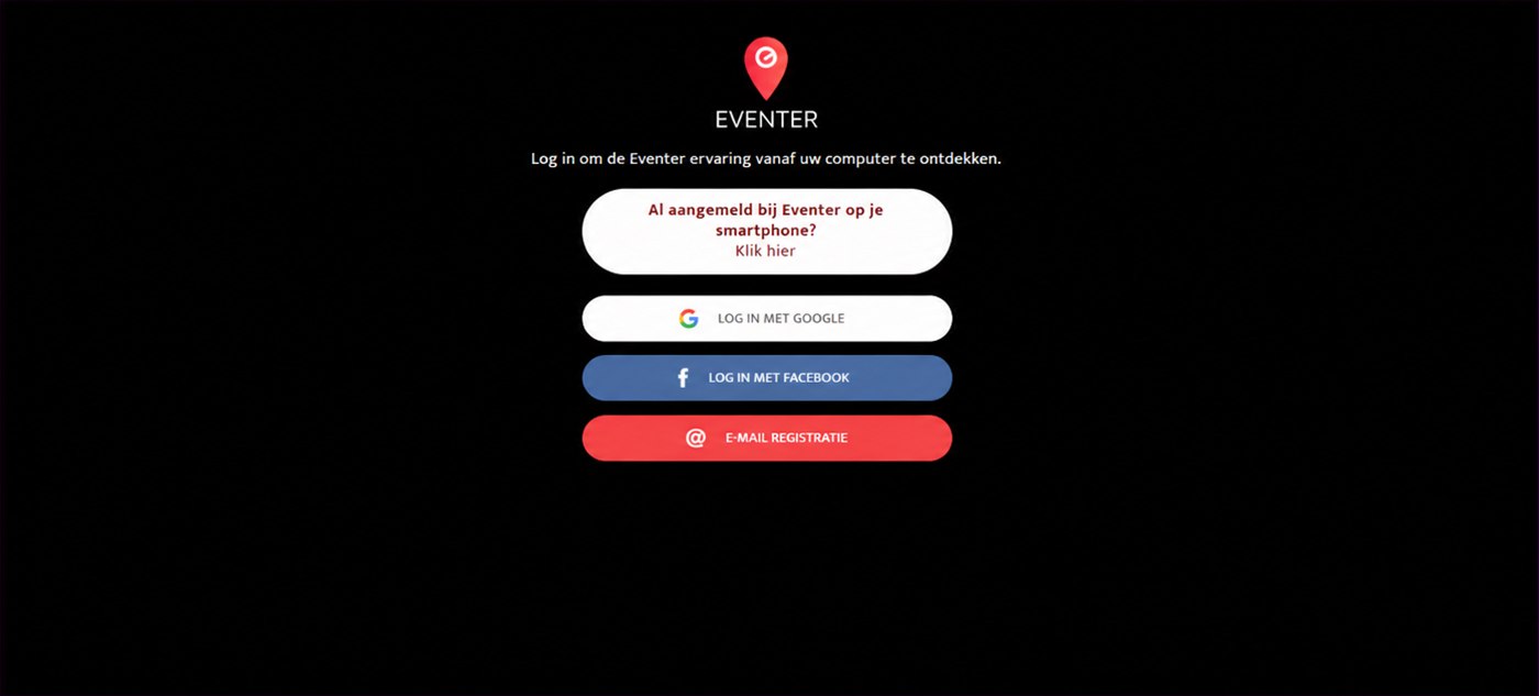 inloggen op eventer web
