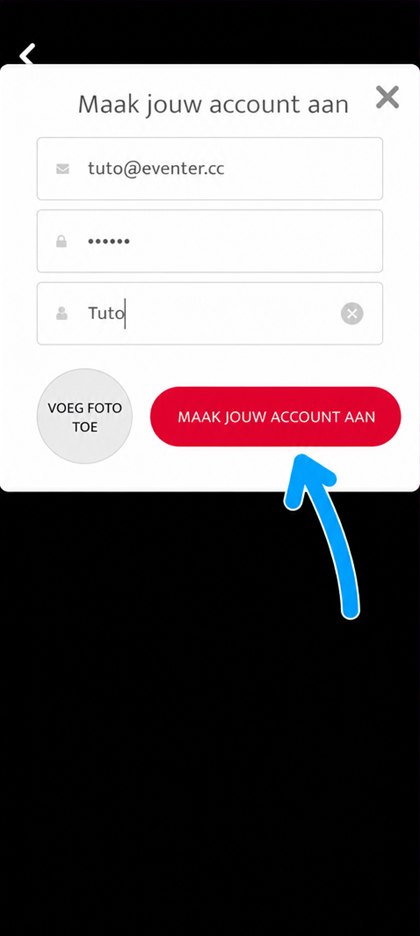 knop account aanmaken